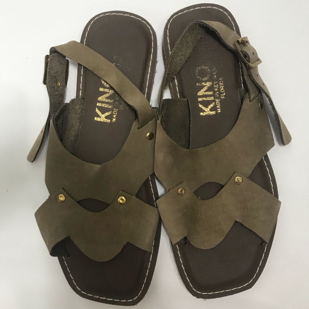 Kino Key West leather handmade sandals. Size 12